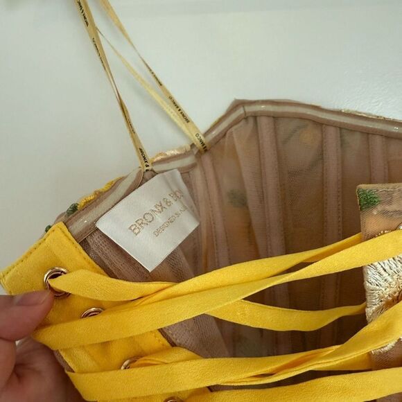 NWOT BRONX AND BANCO Jasmine Maraya Mini Dress in Yellow - Picture 15 of 16